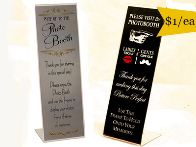 two example photo strip frames on a white background