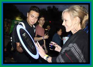 Roaming Photo Booth fun for weddings and receptions.